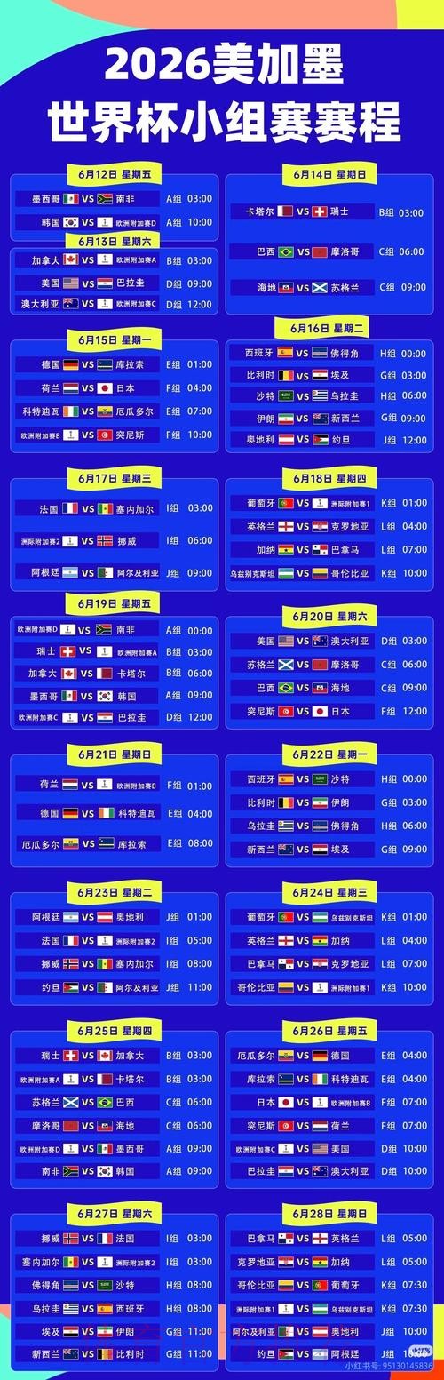 2026世界杯直播一览最新时间表在哪里看
